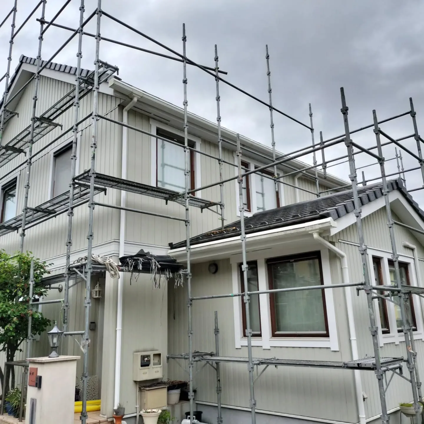 八王子市Ｎ様邸、外壁塗装工事着工！