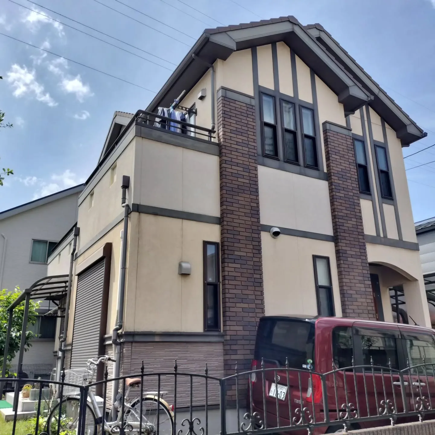 八王子市Ｔ様邸、外壁塗装工事はあと２日で完了予定！