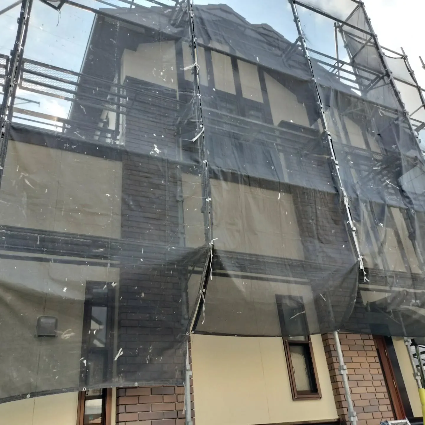 八王子市Ｔ様邸、外壁塗装工事はあと２日で完了予定！