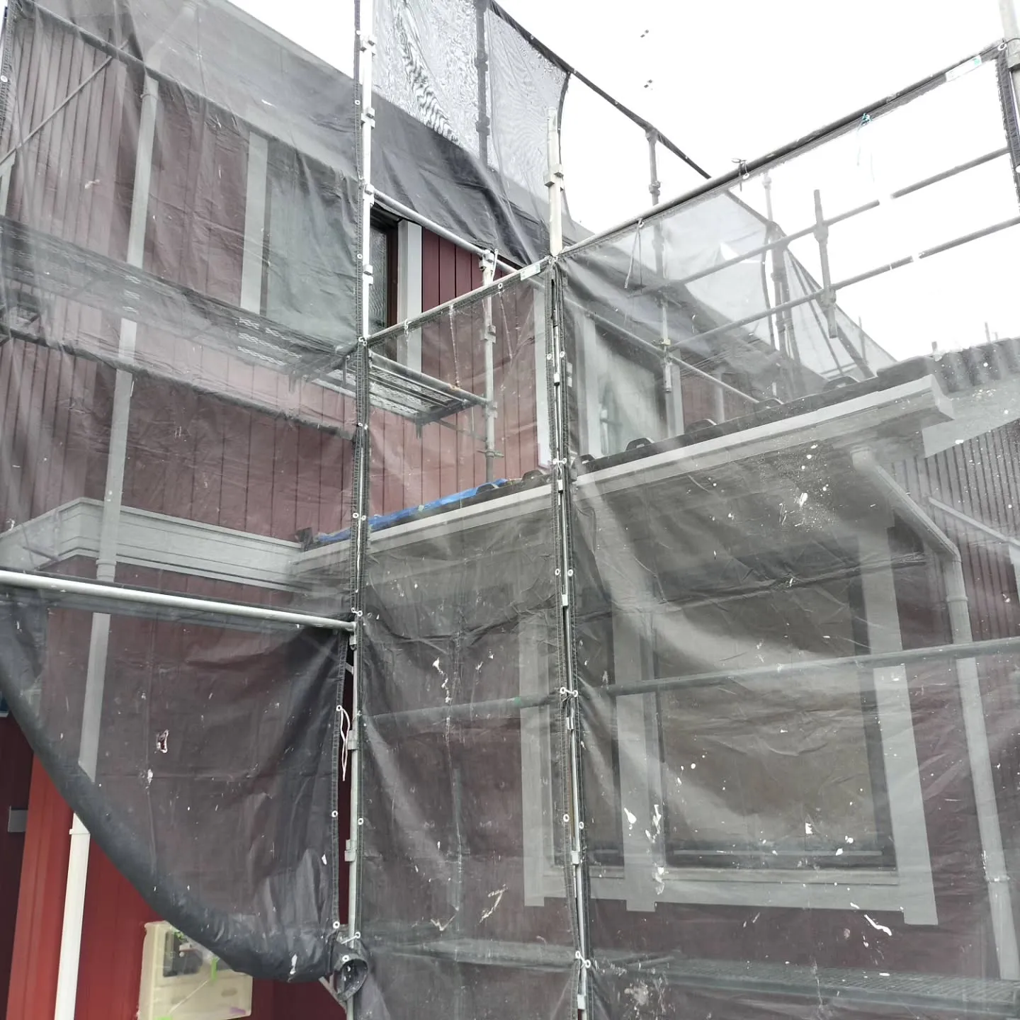 外壁塗装完了間近！