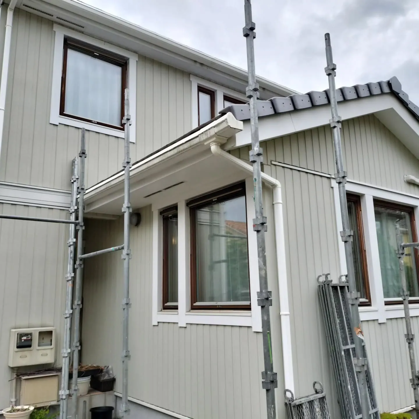 外壁塗装完了間近！