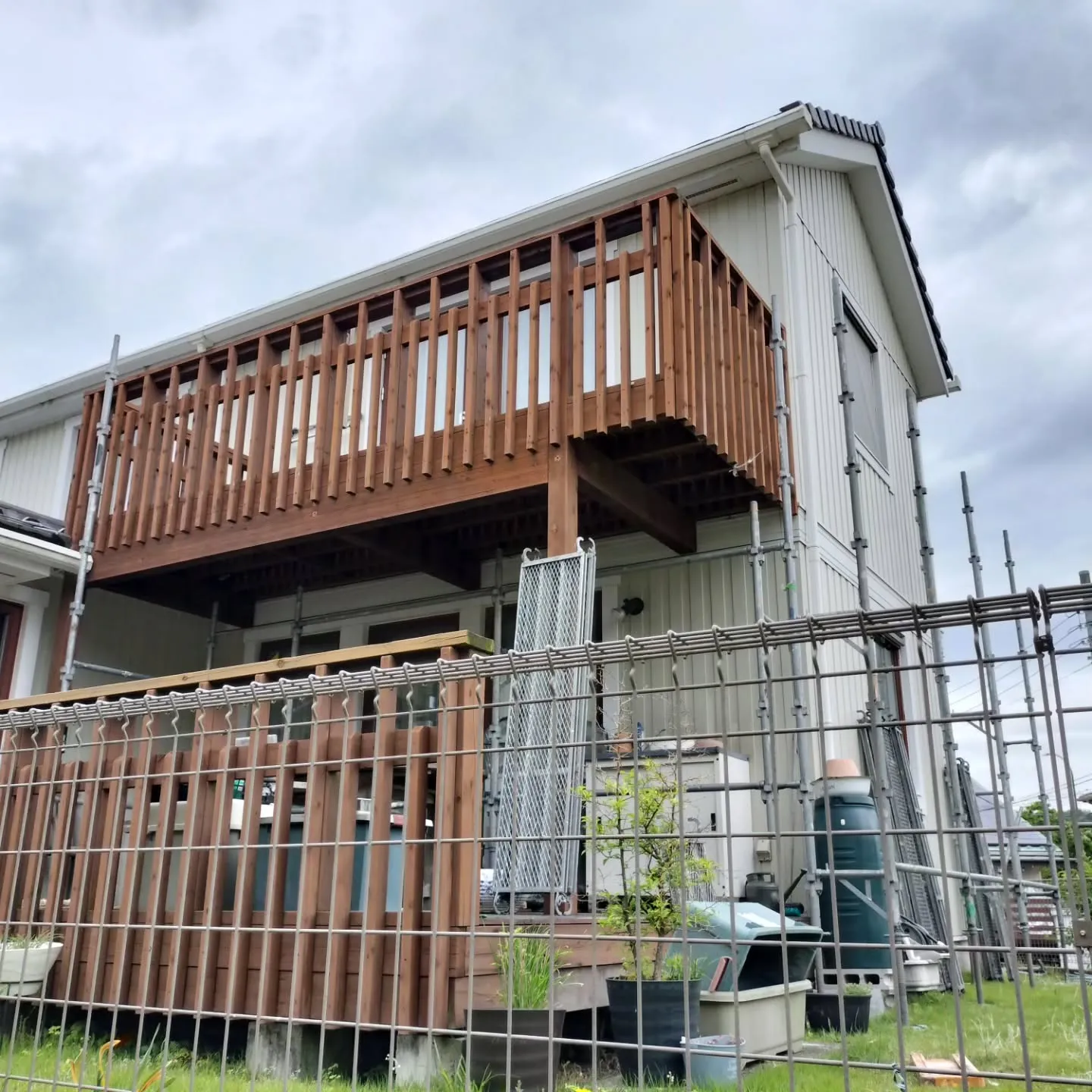 外壁塗装完了間近！