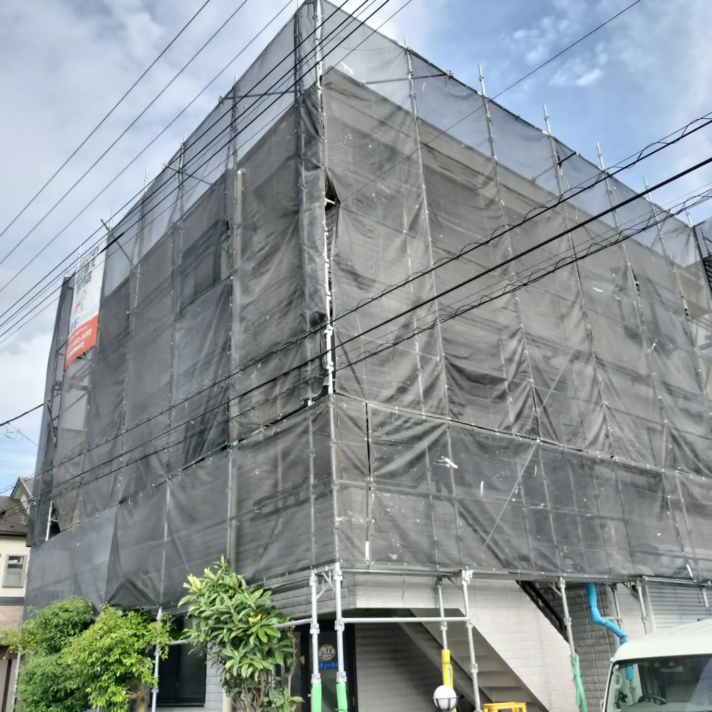 八王子市T様邸外壁塗装進行中