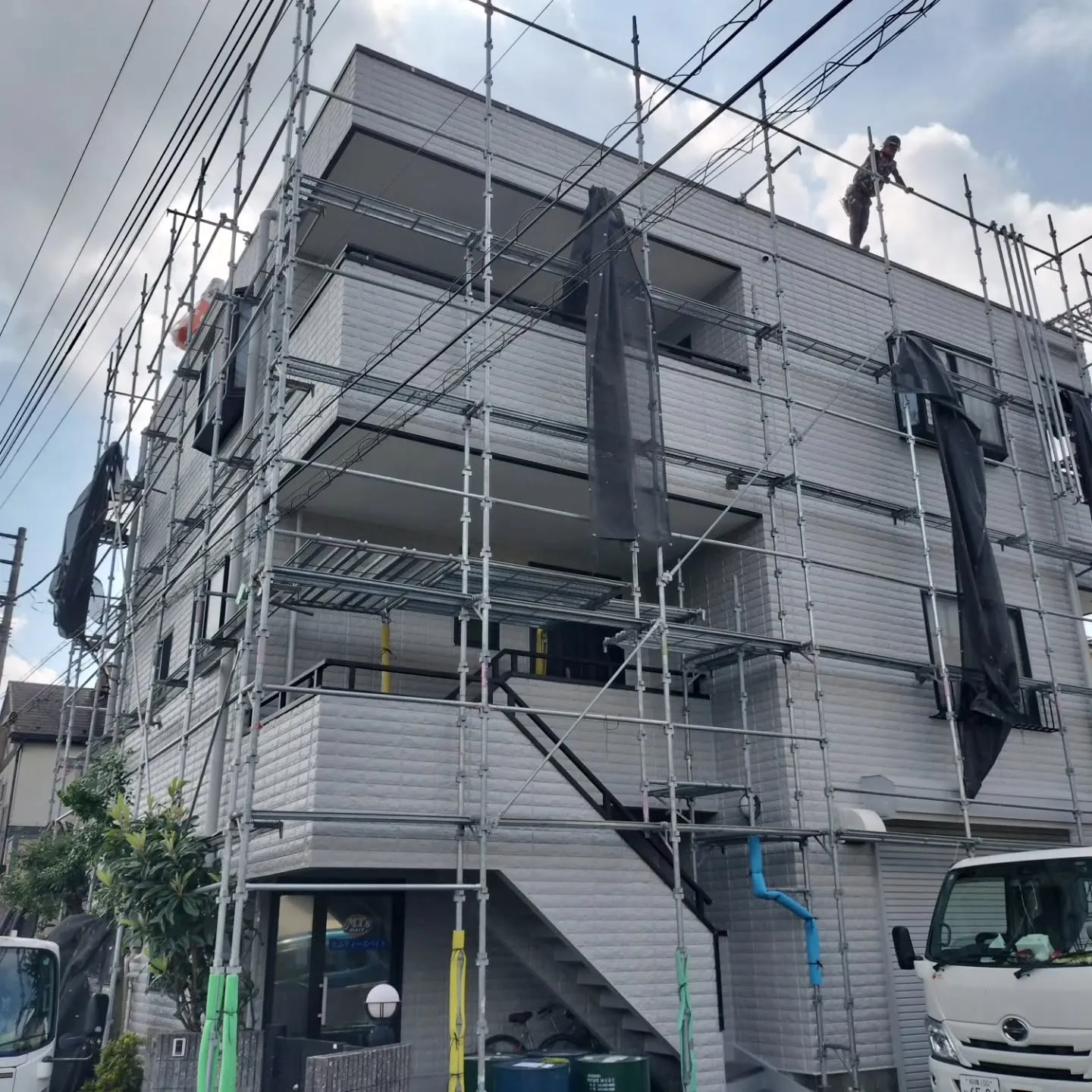 八王子市T様邸の足場解体です!