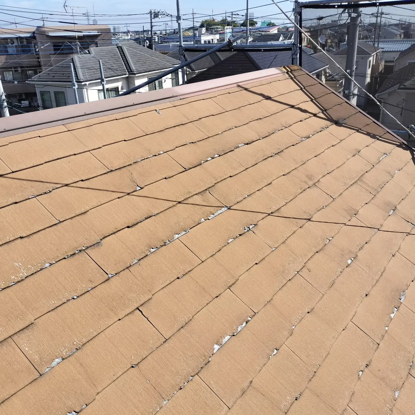 外壁及び屋根工事進捗状況