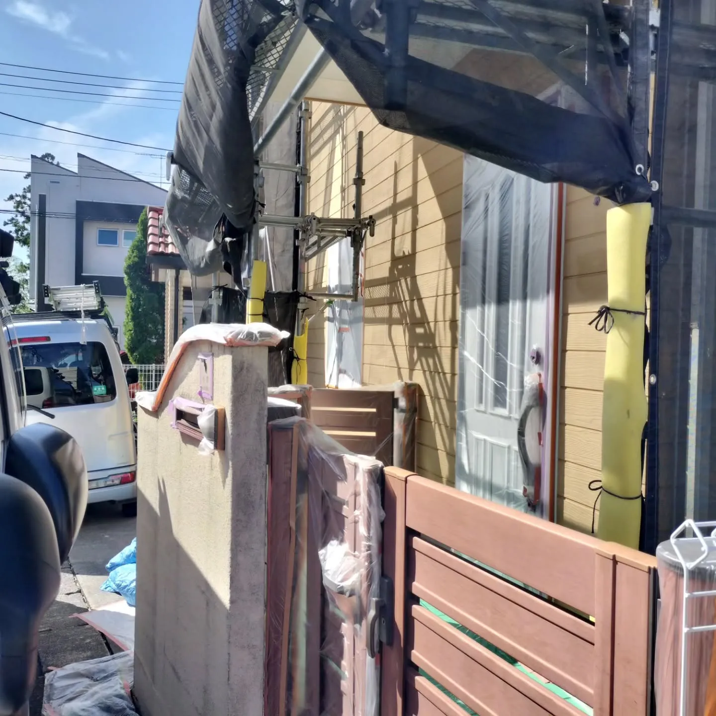 外壁及び屋根工事進捗状況